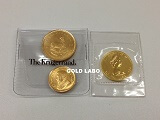 K24 メイプルリーフ金貨 1/4oz、K22 クルーガーランド金貨 1/4oz、1/10oz